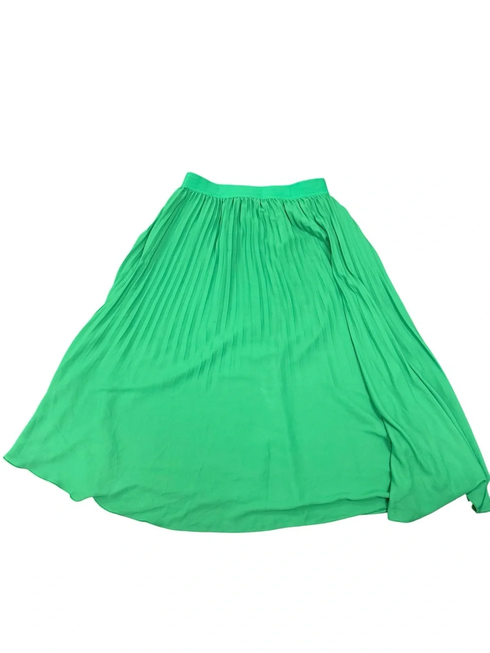 J. Crew Pleated Midi Skirt Size 4 | Emerald Green | 100% Polyester | Flowy